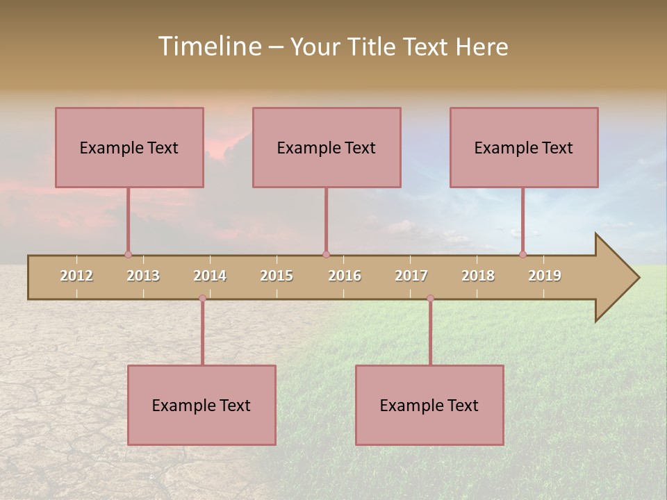 Cloudscape Concept Desertization PowerPoint Template