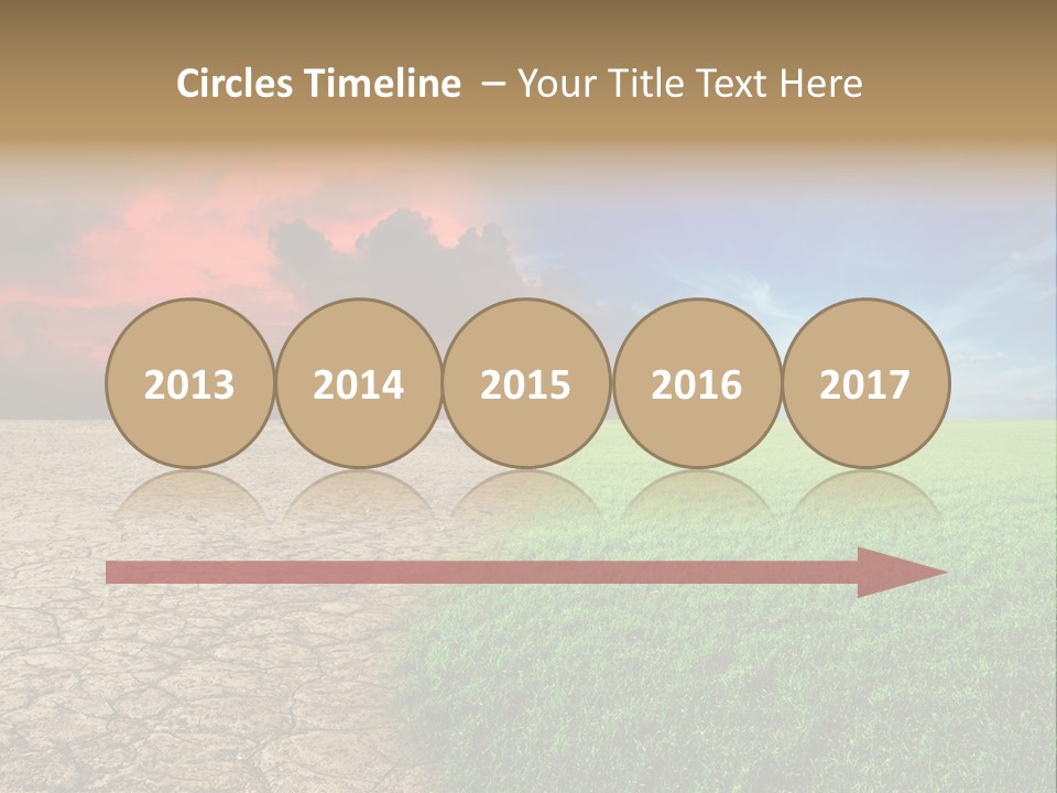 Cloudscape Concept Desertization PowerPoint Template