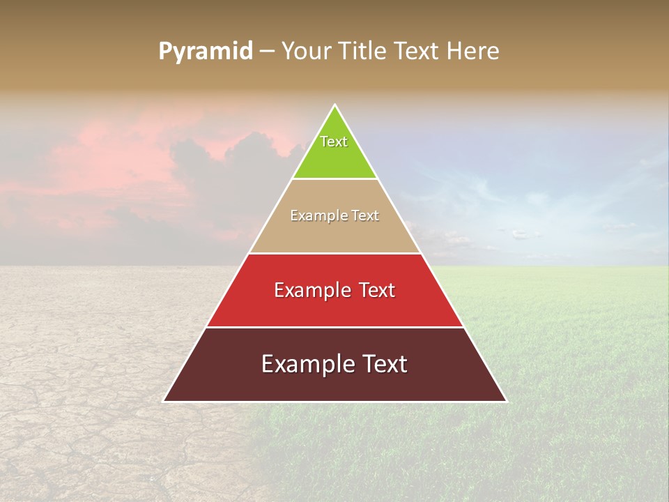 Cloudscape Concept Desertization PowerPoint Template