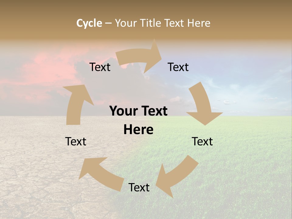 Cloudscape Concept Desertization PowerPoint Template
