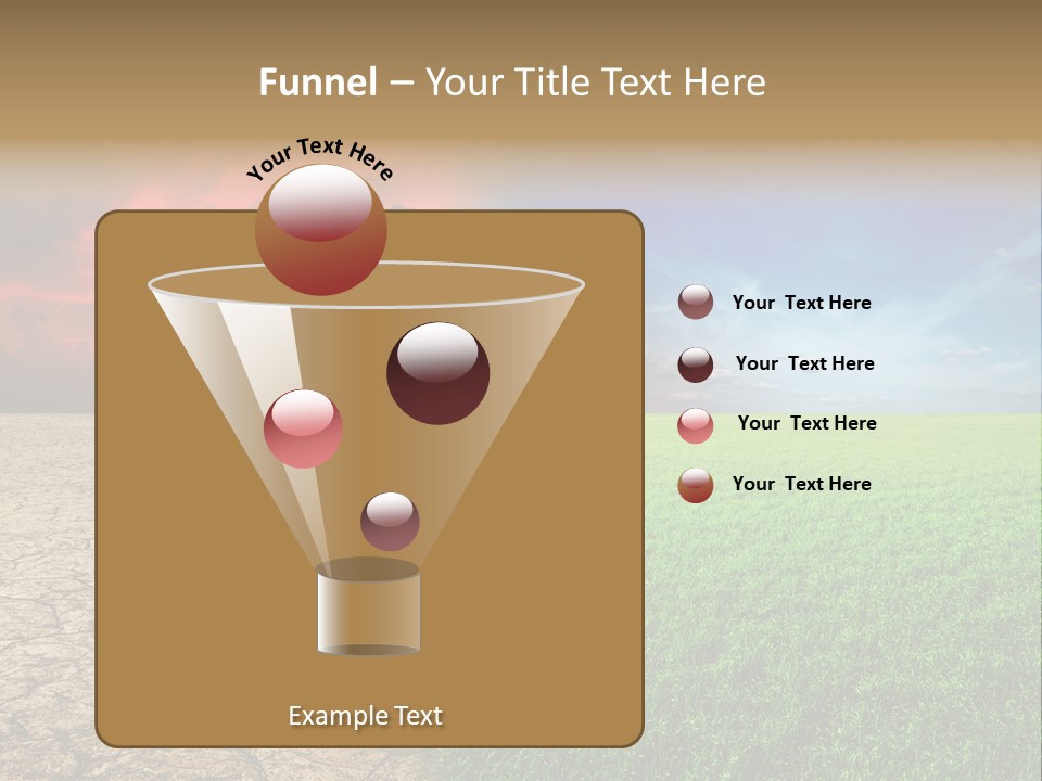 Cloudscape Concept Desertization PowerPoint Template
