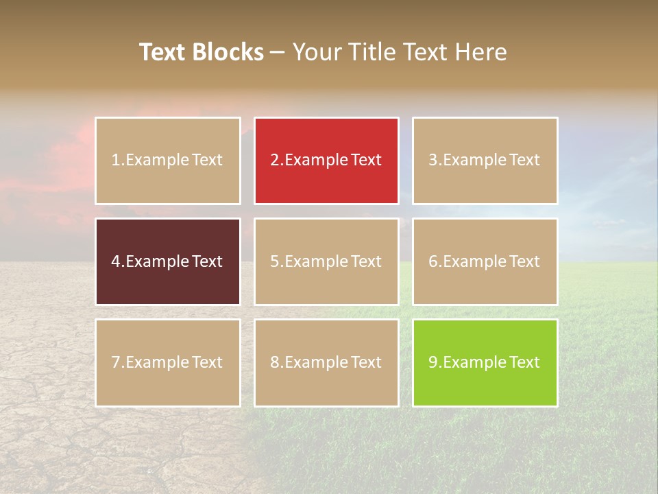 Cloudscape Concept Desertization PowerPoint Template