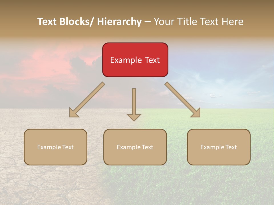 Cloudscape Concept Desertization PowerPoint Template