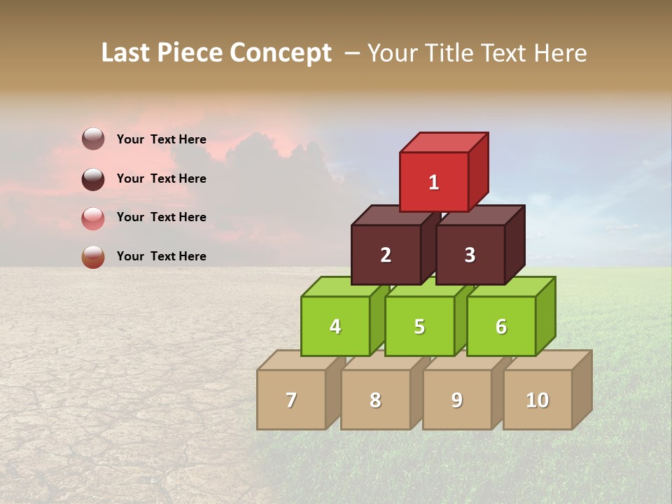 Cloudscape Concept Desertization PowerPoint Template