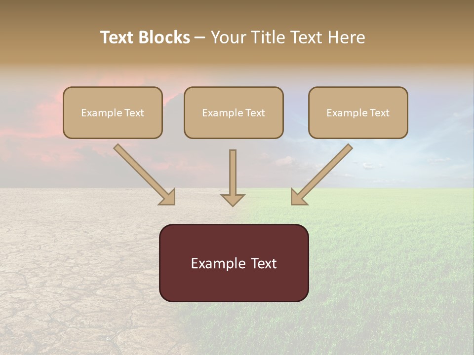 Cloudscape Concept Desertization PowerPoint Template