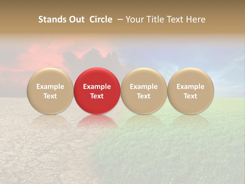 Cloudscape Concept Desertization PowerPoint Template