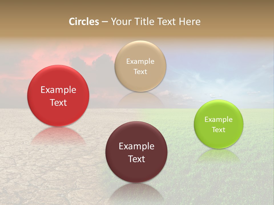 Cloudscape Concept Desertization PowerPoint Template