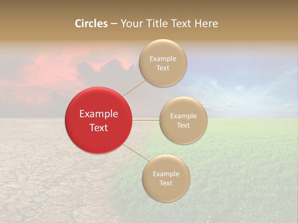 Cloudscape Concept Desertization PowerPoint Template