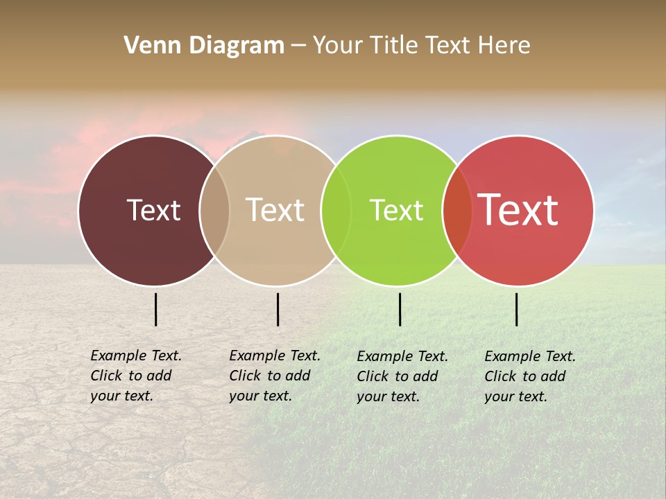 Cloudscape Concept Desertization PowerPoint Template