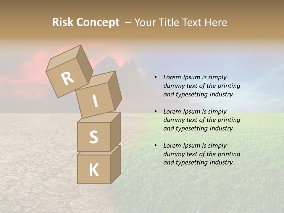 Cloudscape Concept Desertization PowerPoint Template