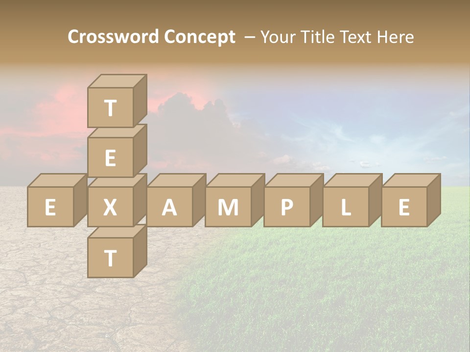 Cloudscape Concept Desertization PowerPoint Template