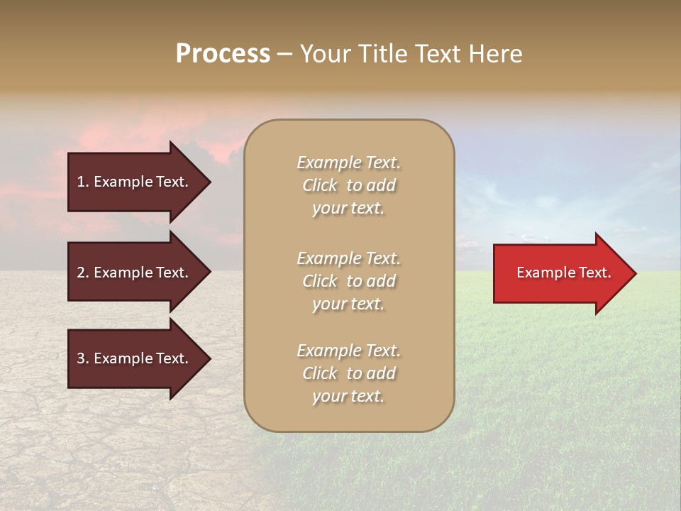 Cloudscape Concept Desertization PowerPoint Template