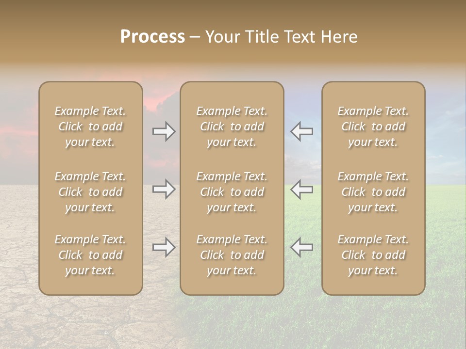 Cloudscape Concept Desertization PowerPoint Template