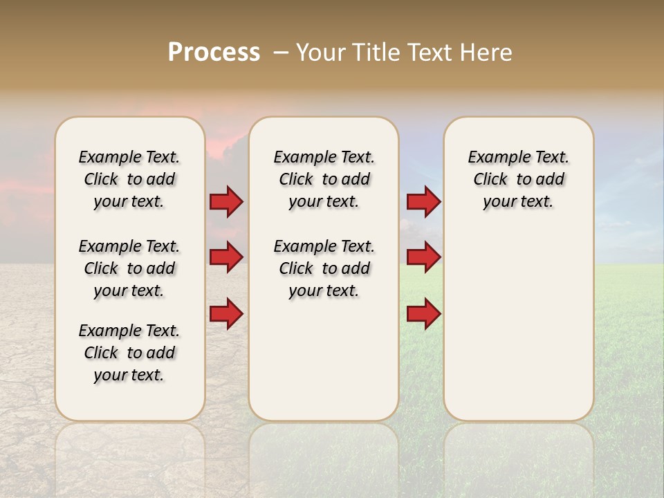Cloudscape Concept Desertization PowerPoint Template