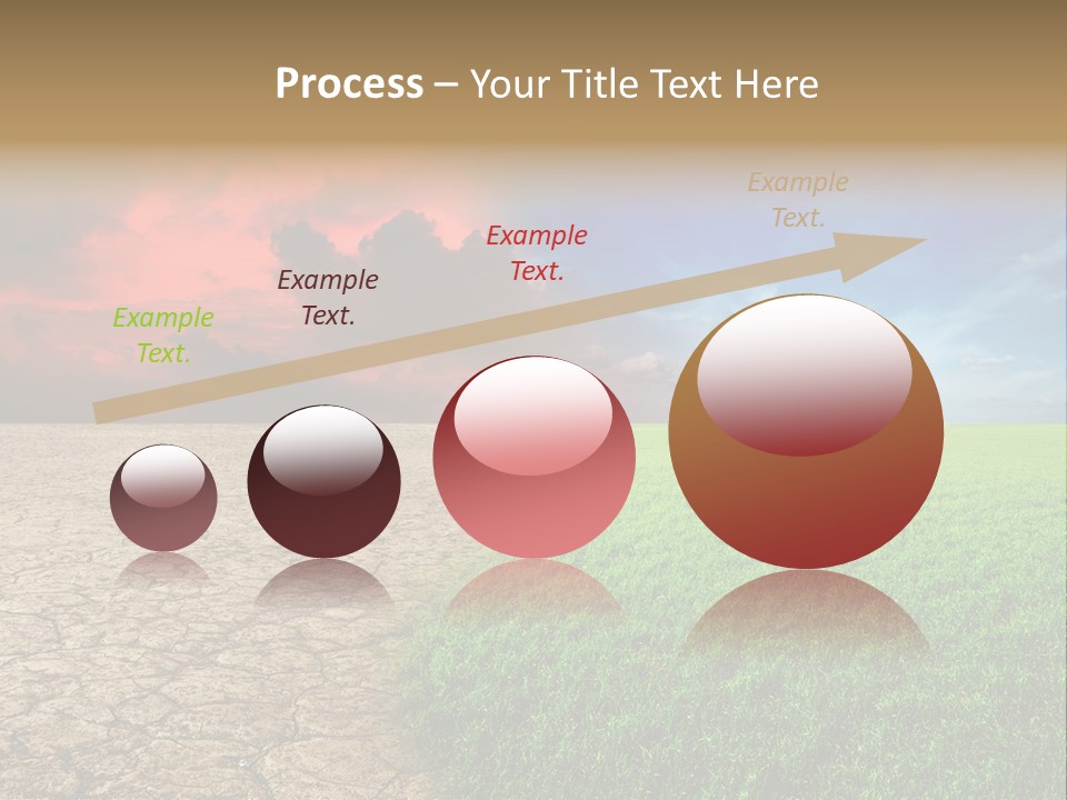 Cloudscape Concept Desertization PowerPoint Template