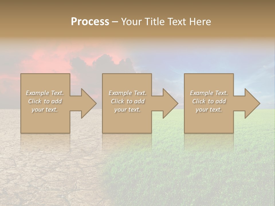 Cloudscape Concept Desertization PowerPoint Template