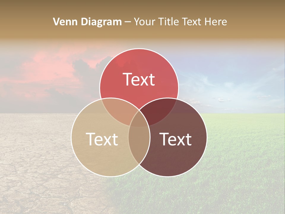 Cloudscape Concept Desertization PowerPoint Template