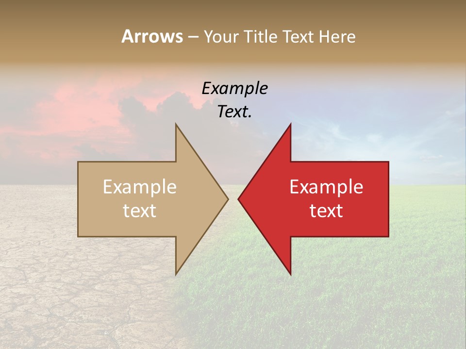 Cloudscape Concept Desertization PowerPoint Template