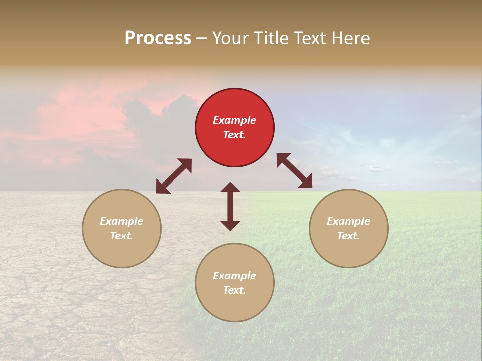 Cloudscape Concept Desertization PowerPoint Template