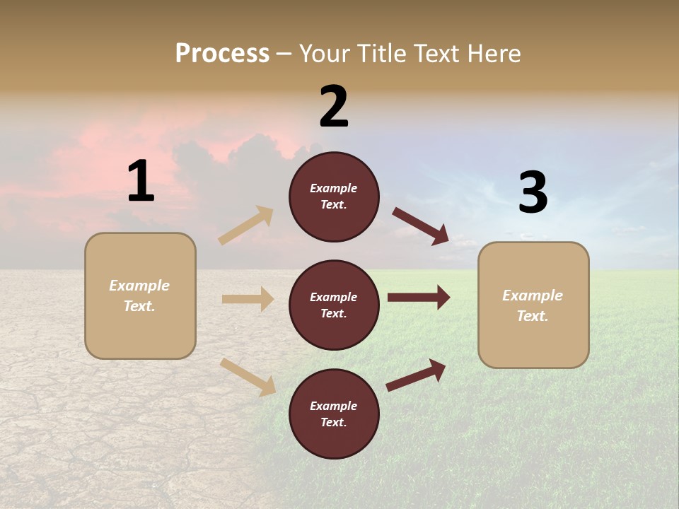 Cloudscape Concept Desertization PowerPoint Template