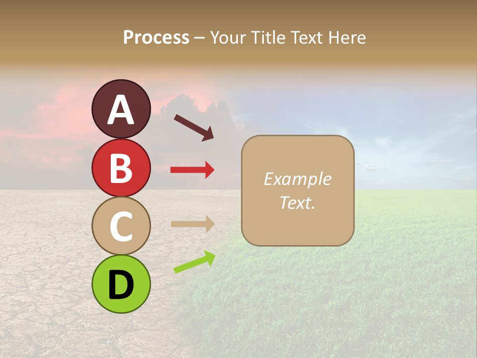 Cloudscape Concept Desertization PowerPoint Template