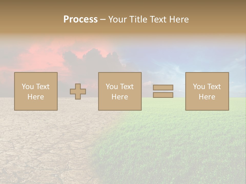 Cloudscape Concept Desertization PowerPoint Template