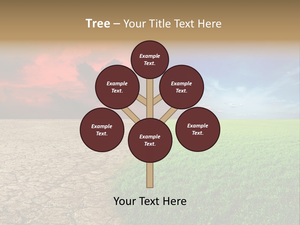 Cloudscape Concept Desertization PowerPoint Template