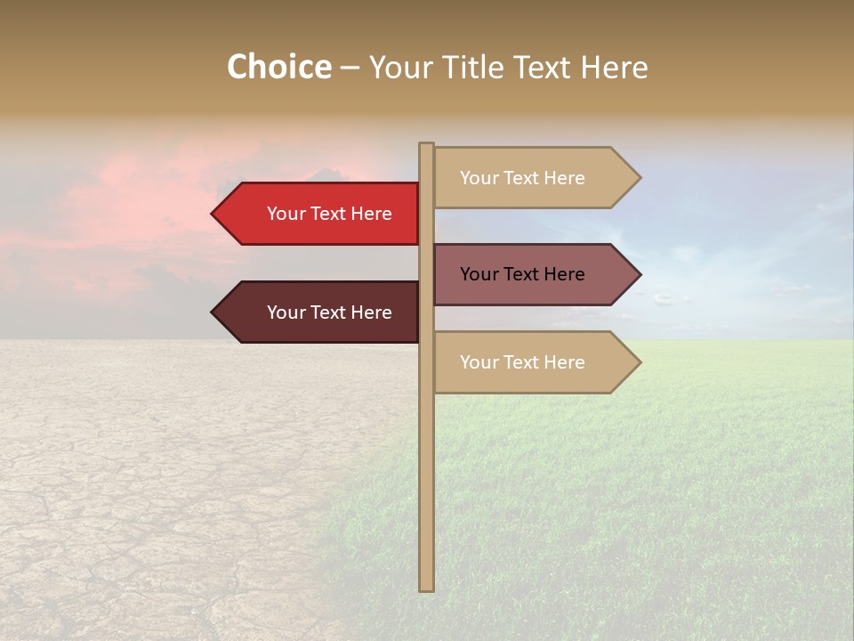 Cloudscape Concept Desertization PowerPoint Template