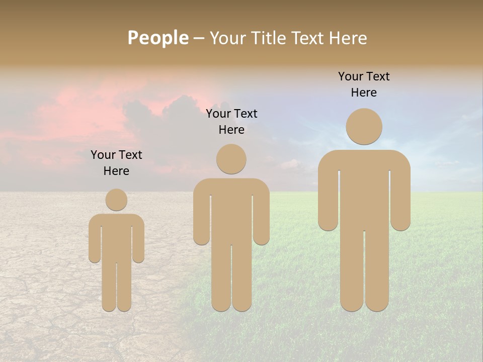 Cloudscape Concept Desertization PowerPoint Template