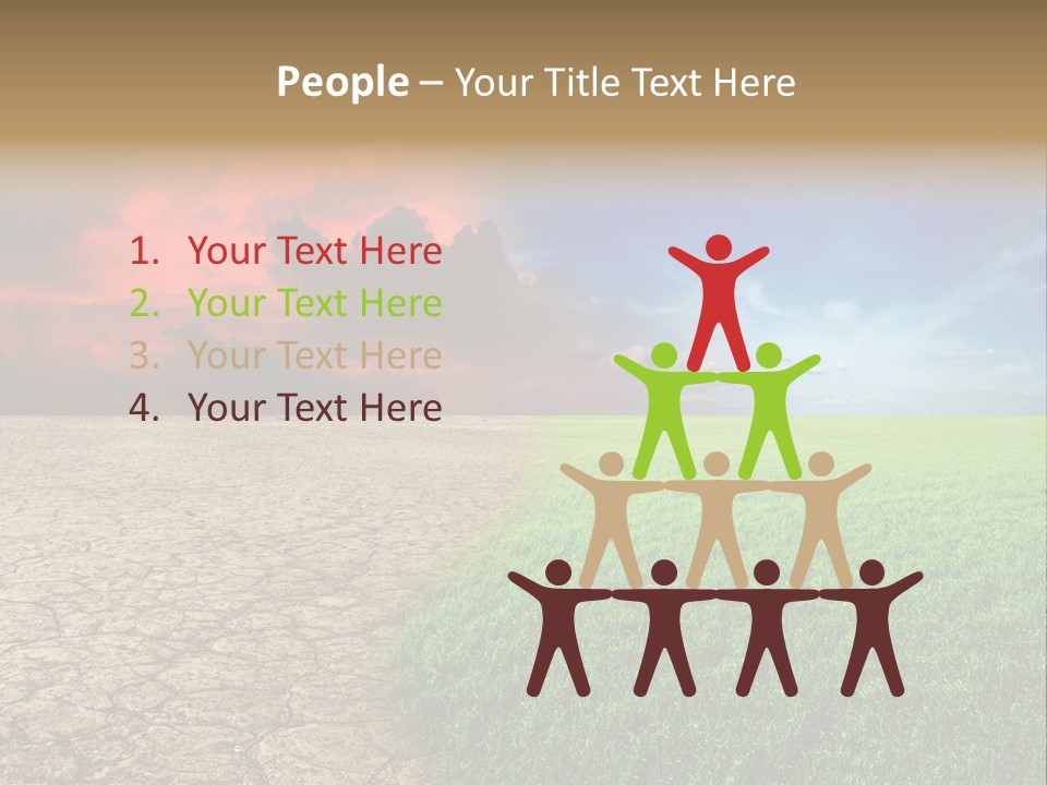 Cloudscape Concept Desertization PowerPoint Template