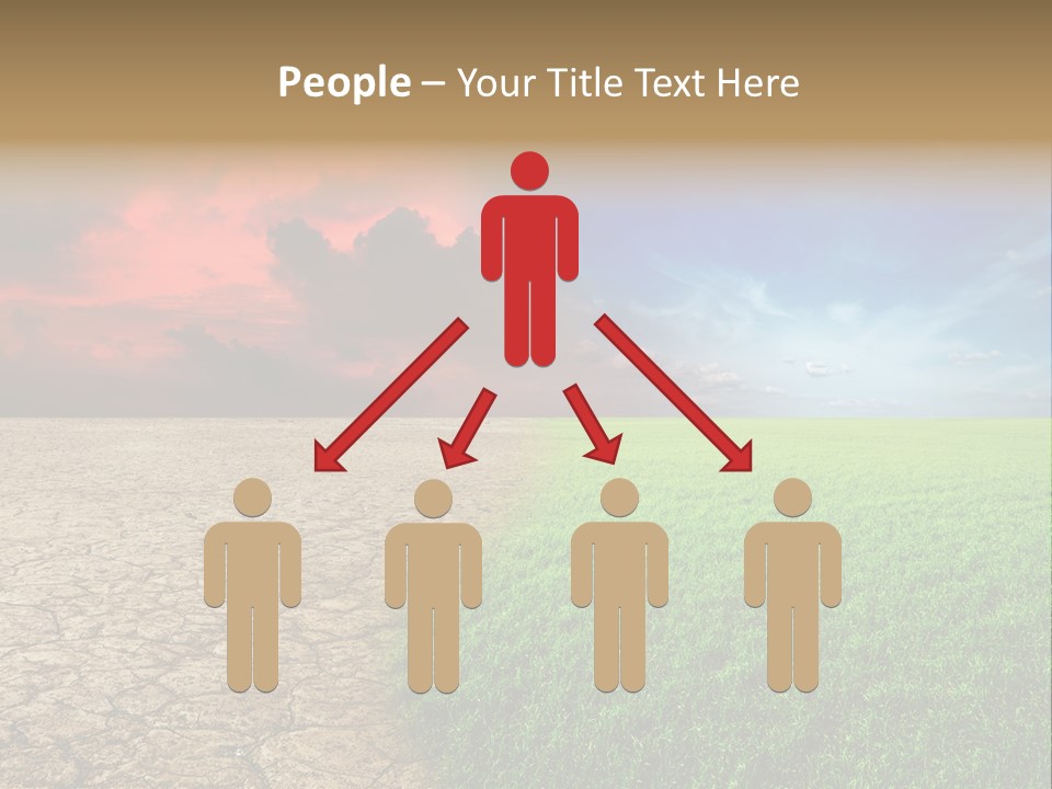 Cloudscape Concept Desertization PowerPoint Template