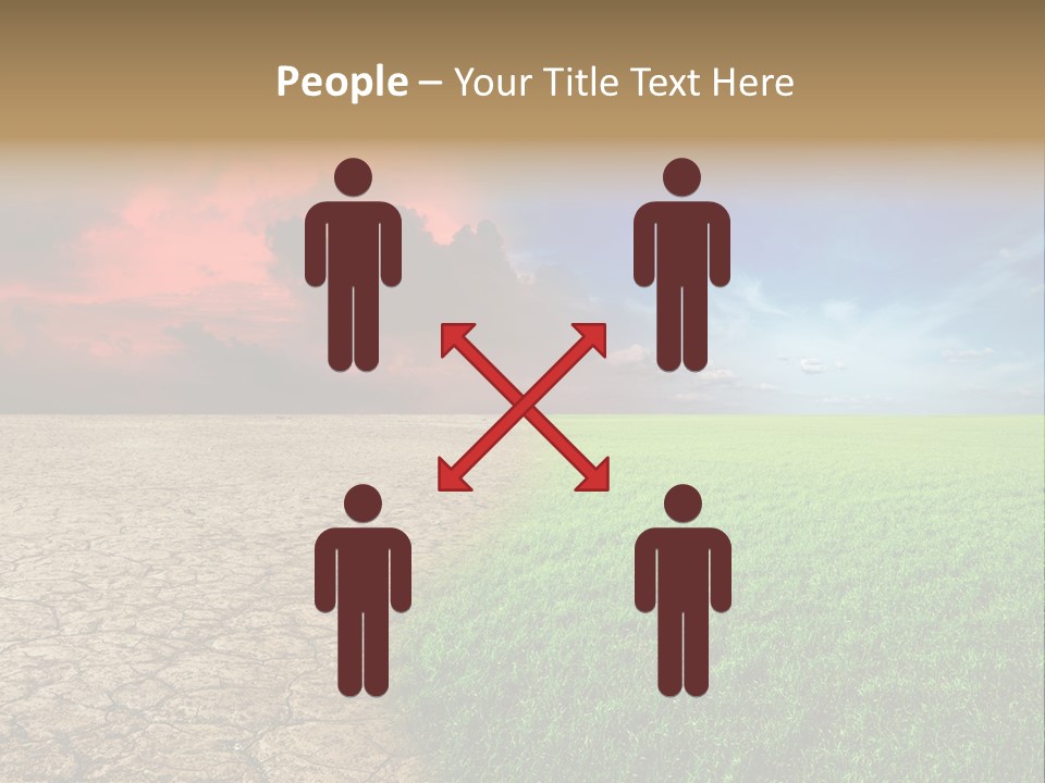 Cloudscape Concept Desertization PowerPoint Template