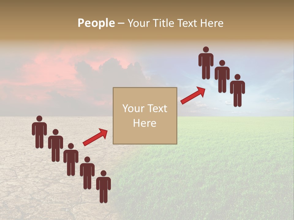 Cloudscape Concept Desertization PowerPoint Template
