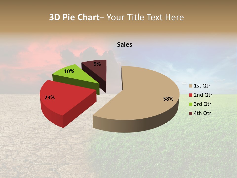 Cloudscape Concept Desertization PowerPoint Template