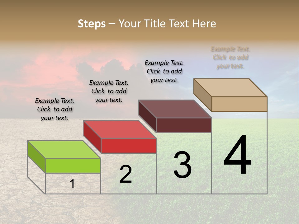Cloudscape Concept Desertization PowerPoint Template