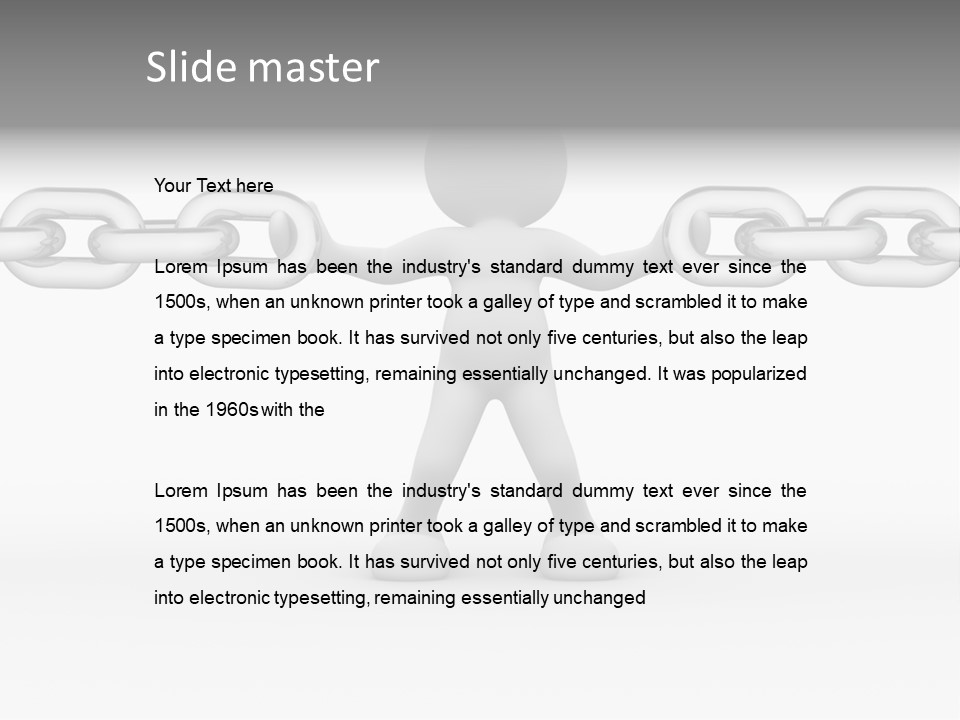 Success Holding Effort PowerPoint Template