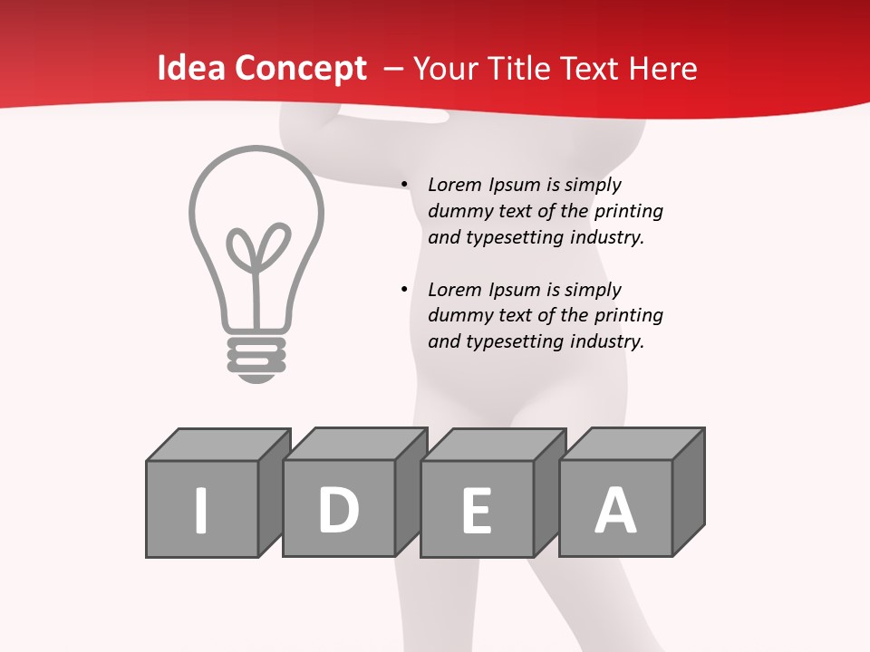 Idea Human White PowerPoint Template