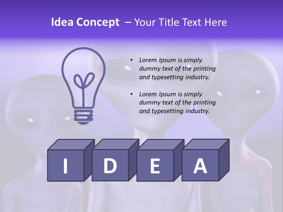 Invaders Fear Paranormal PowerPoint Template