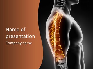 Hand Backbone Neck PowerPoint Template