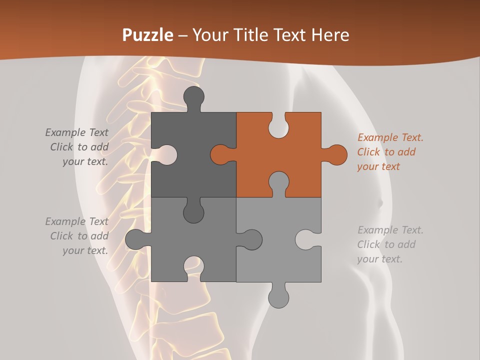 Hand Backbone Neck PowerPoint Template