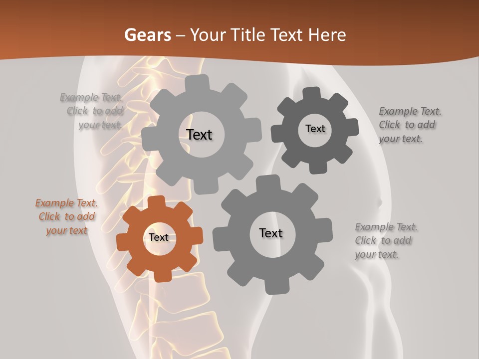 Hand Backbone Neck PowerPoint Template