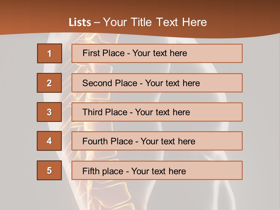 Hand Backbone Neck PowerPoint Template