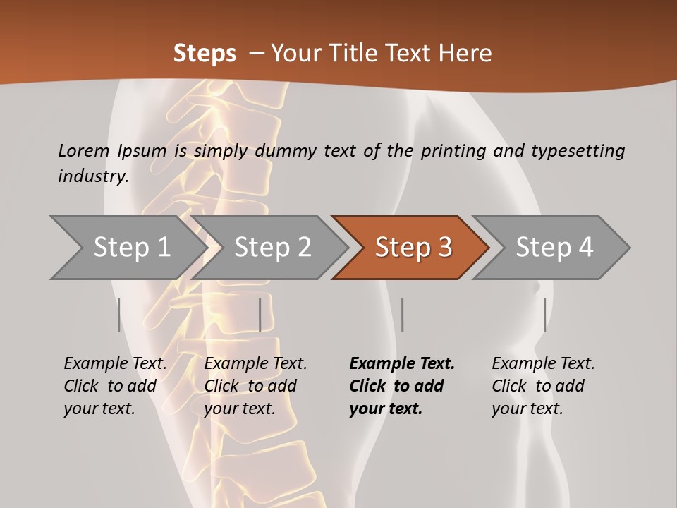 Hand Backbone Neck PowerPoint Template