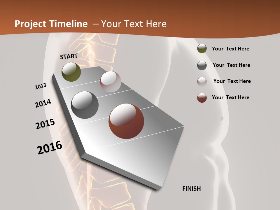 Hand Backbone Neck PowerPoint Template