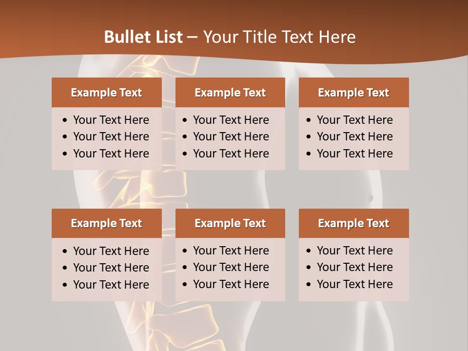 Hand Backbone Neck PowerPoint Template