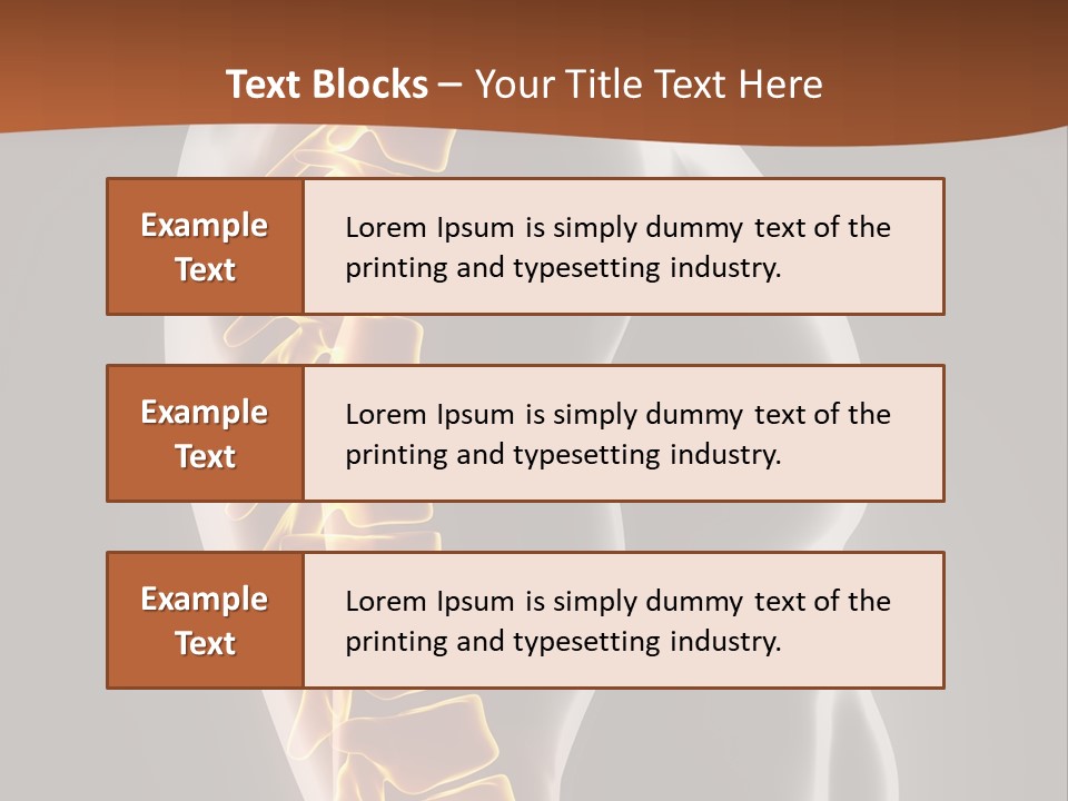 Hand Backbone Neck PowerPoint Template