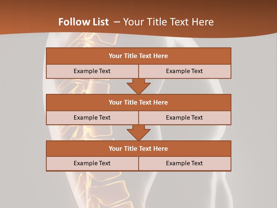 Hand Backbone Neck PowerPoint Template
