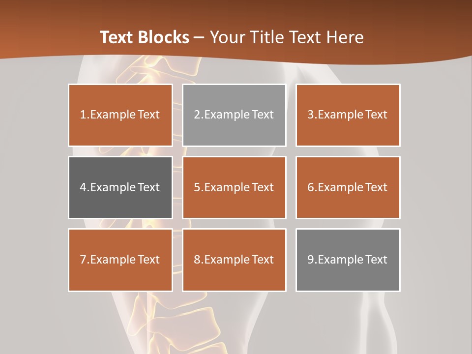 Hand Backbone Neck PowerPoint Template