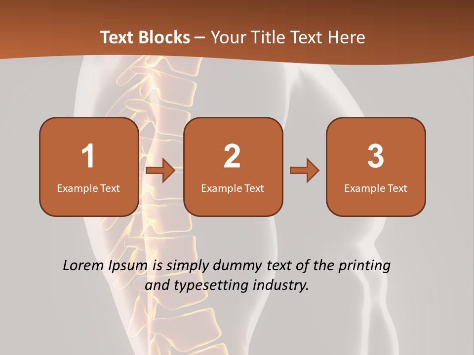 Hand Backbone Neck PowerPoint Template