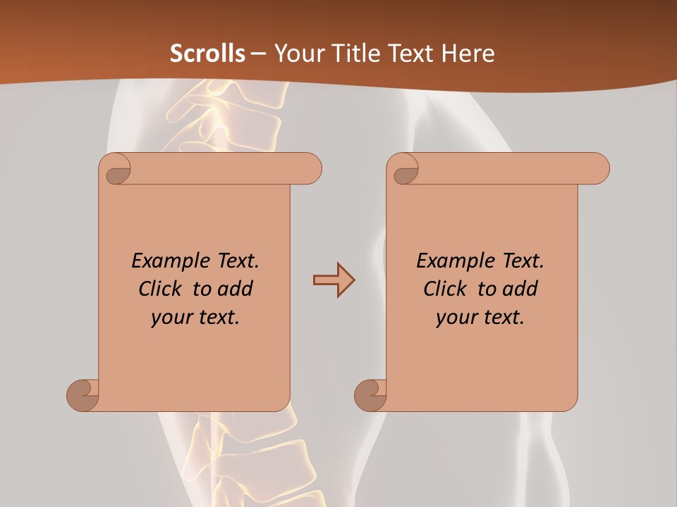 Hand Backbone Neck PowerPoint Template